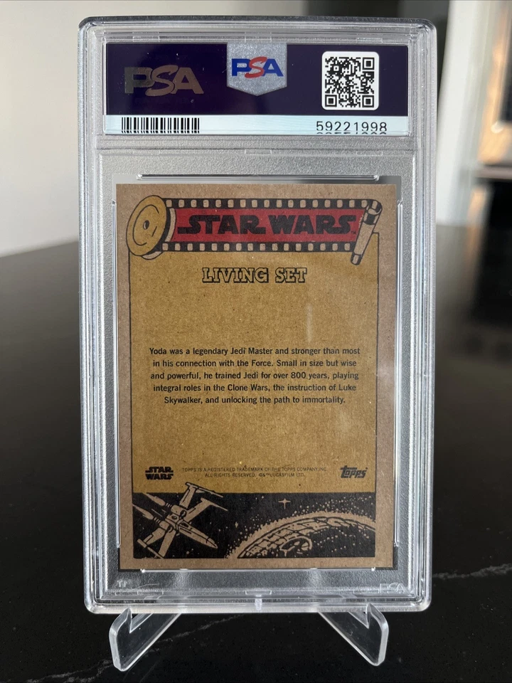 Yoda 2021 Topps Star Wars Living Set #167 - PSA 10 GEM MINT - Image 2 of 2