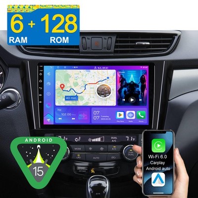6G+128G Autoradio Android14 CarPlay GPS Für Nissan X Trail Qashqai J11 2014-2018