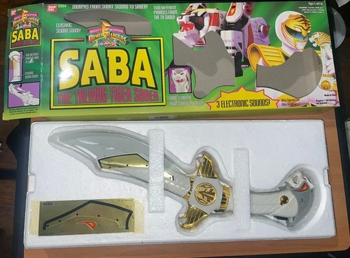 1994 MIB Saba Sword Power Rangers Saban Vintage Fox Kids Jason David Frank