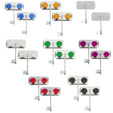 Pair Chrome Rectangle Rear View Bicycle Mirror Reflector Lowrider Beach Cruiser. Pair Chrome Rectangle Rear View Bicycle Mirror Reflector Lowrider Beach Cruiser.