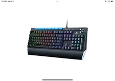AUKEY KMG17 Mechanical Keyboard Blue Switches 104key with Volume Control Button