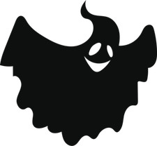 Ghost 3 Vinyl Decal Bumper Sticker Spooky Halloween Scary Horror laptop car