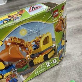 Lego Duplo Town Truck & Tracked Excavator Dump &ndash; 10812 (26 Pieces) Complete EUC