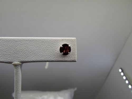 Sterling Silver 6MM Round Natural Amethyst,Garnet,Topaz,Labradorite Earrings - Picture 12 of 18