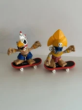 Tech Deck Dude Bull Variant Lot with Boards X-concepts 2004 Aztec Indian Ancient