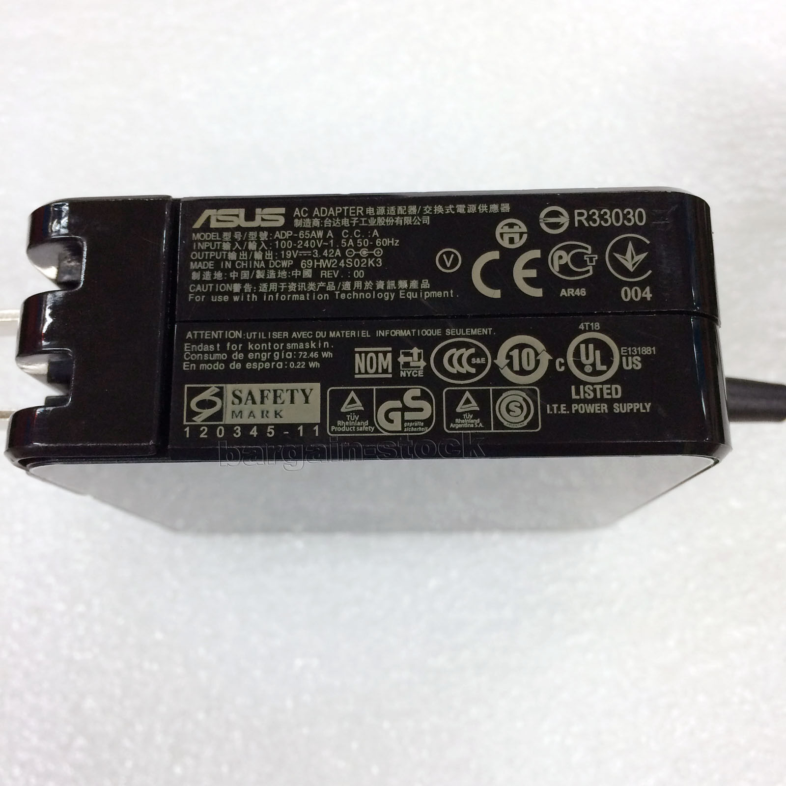 Original AC Adapter Charger For Asus ZenBook UX430U UX430UA UX430UQ UX430UN  65W