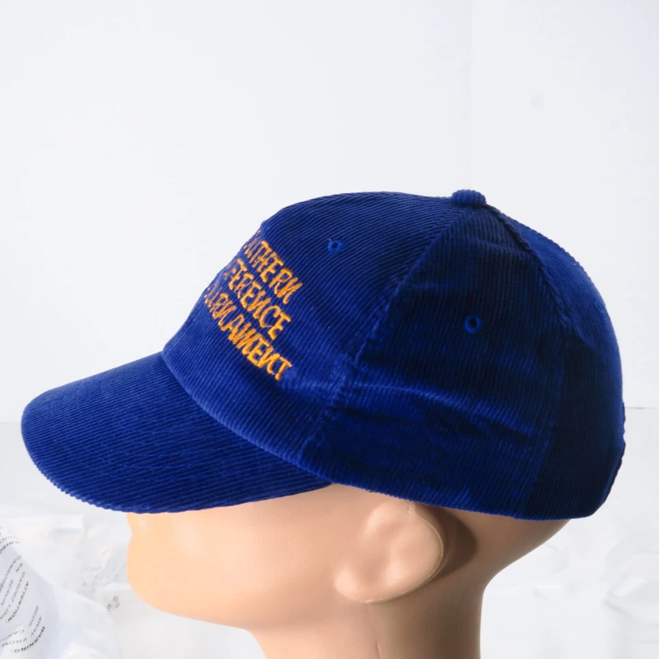 Vintage 1986 Southern Conference Basketball Tournament Blue Corduroy Hat SoCon - Image 3 of 4