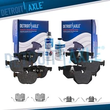 Front Rear Brake Pads Set for 2010 2012 2013 2014 2015 2016 2017 2018 BMW X5 X6