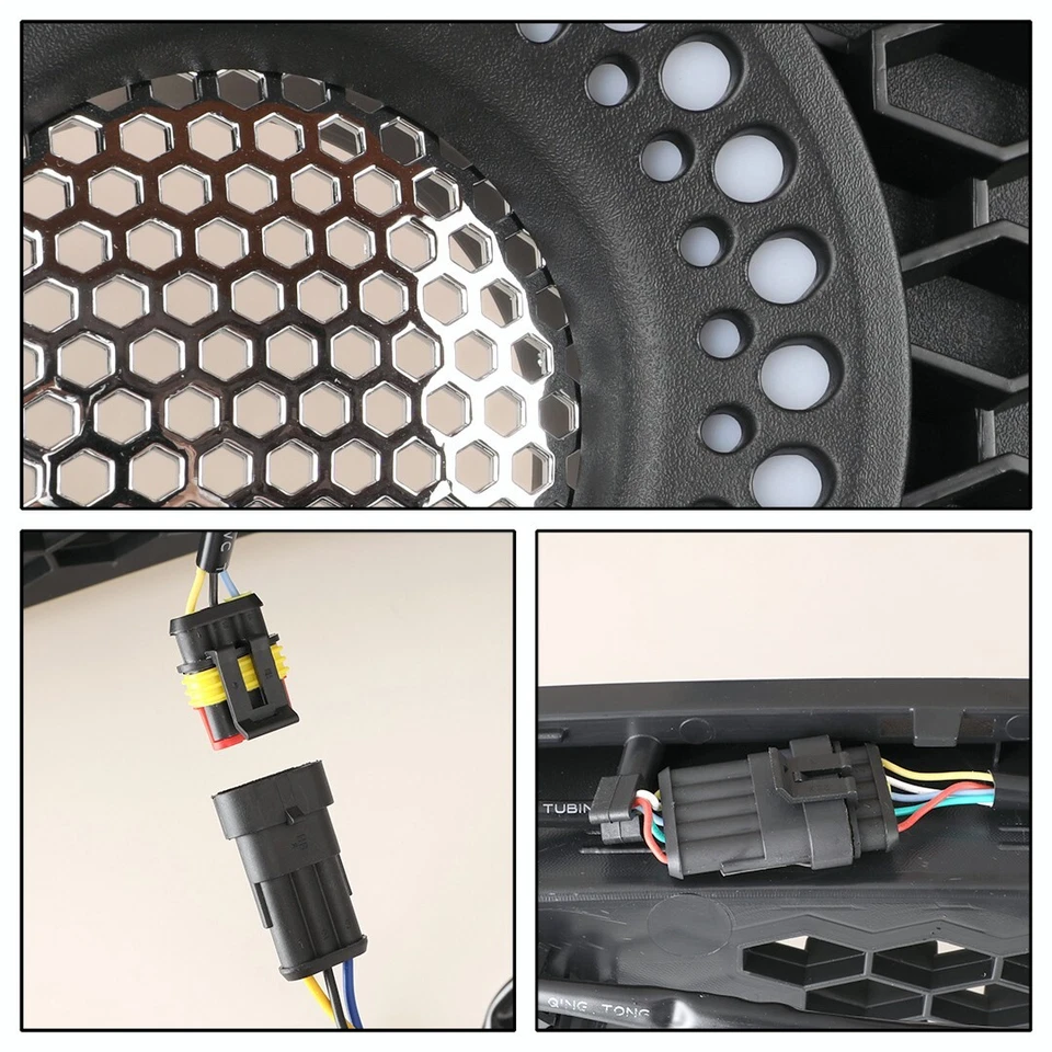 Anillo de halo de luz DRL RGB para Ford Mustang S550 2015 2016 2017 parachoques rejilla de malla Foto 3 de 4