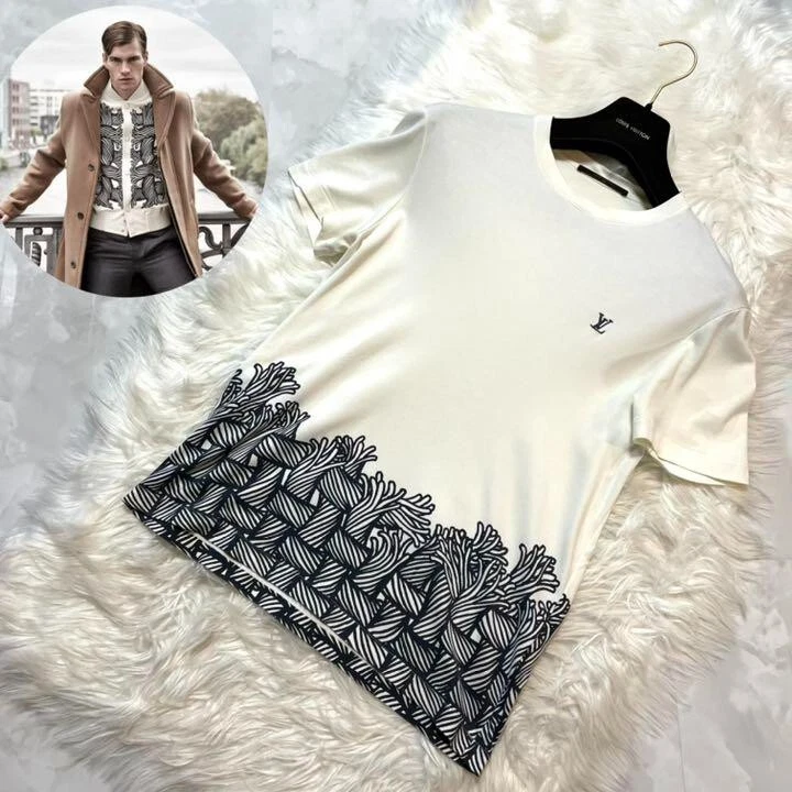Louis Vuitton CHRISTOPHER NEMETH Rope LV T-Shirt Tops Men S Off White From Japan