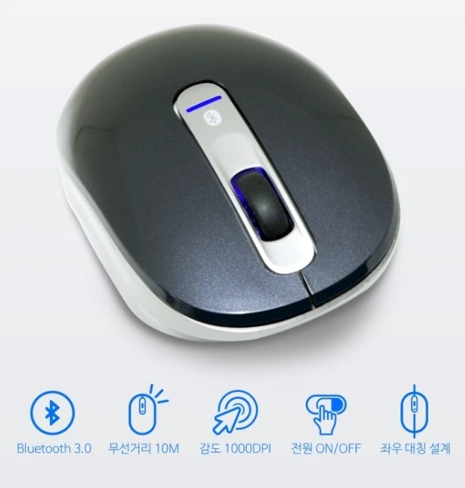 SAMSUNG SMB-1000BS Wireless Mouse Bluetooth 3.0 Laptop Optical Mouse 1000dpi - Image 4 of 4