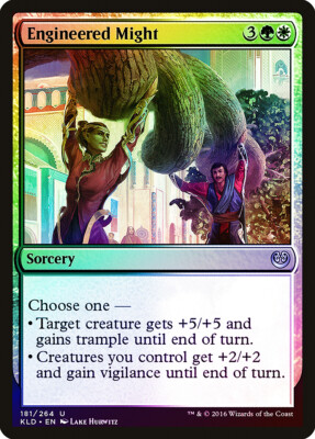 Engineered Might FOIL Kaladesh NM White Green Uncommon MAGIC MTG CARD ABUGames