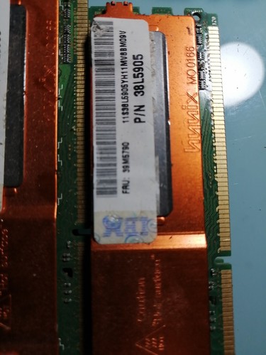 HYNIX 8GB (4X2GB) PC2-5300F DDR2-667 ECC SERVER RAM. From IBM Sever - Picture 3 of 5