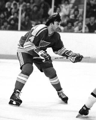 Guy Lapointe Of The Stlouis Blues Skates 1970s ICE HOCKEY OLD PHOTO