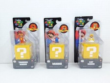 Lot of 3 Super Mario Bros Movie 1 inch Figures Jakks Pacific Nintendo NEW SEALED