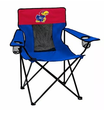 Logo Brands Officially Licensed NCAA Unisex Elite Chair One SizeKansas Jayhawks