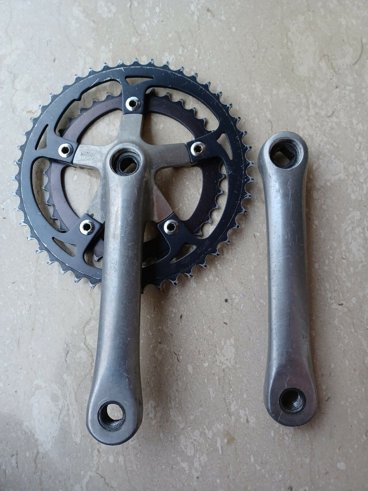  Suntour Crankset 46/36 Colnago Bianchi Cinelli Masi Tommasini De Rosa Vintage