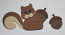 Little Fall Squirrel. Scrapbook, Card Making Paper Piecing