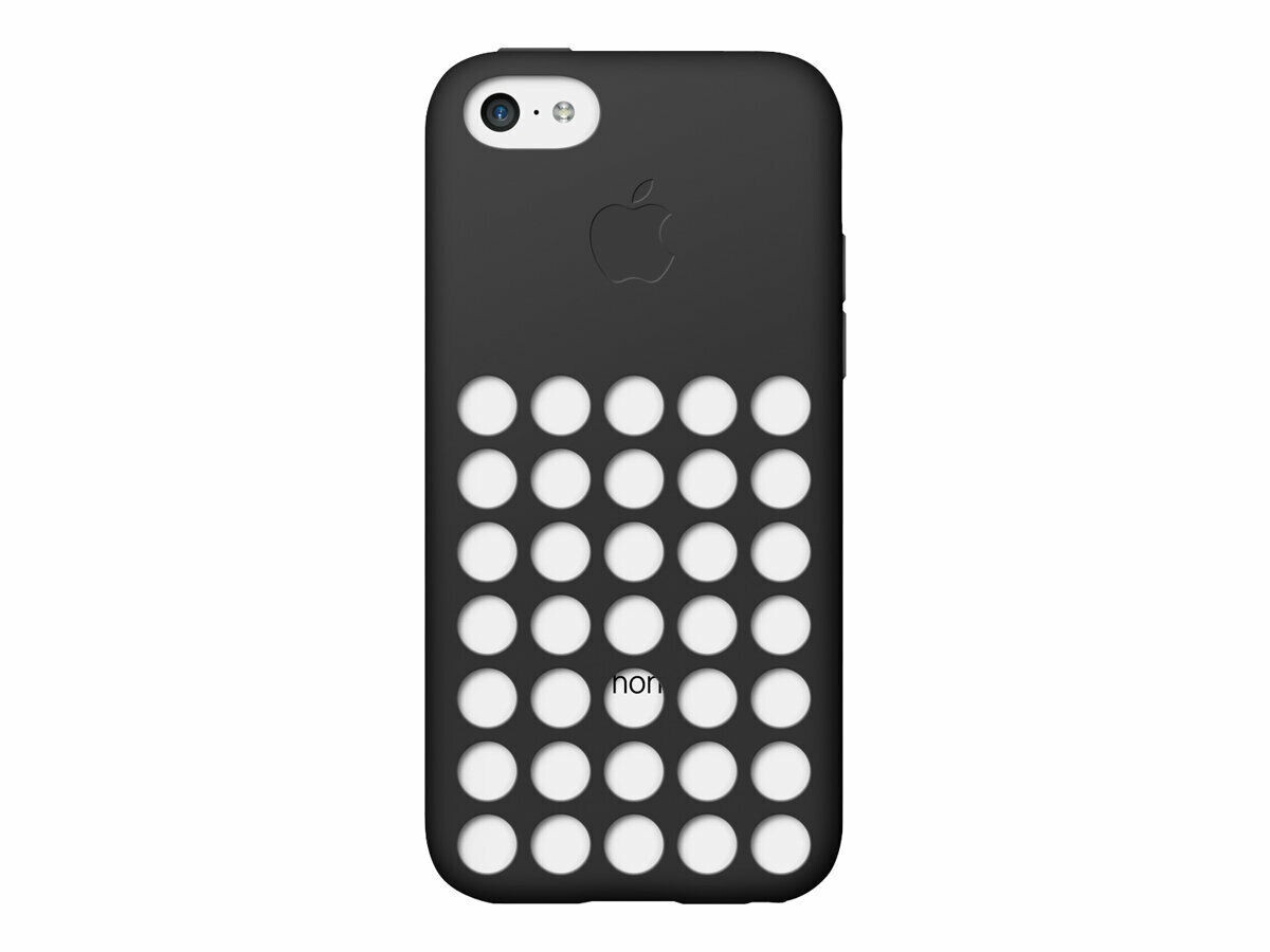 Authentic OEM Apple Silicone Case for Apple iPhone 5c Black