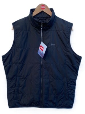 Mens Helly Hansen BLACK Light Insulated Vest $100, Size: M