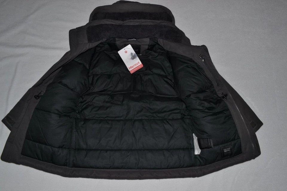 CHAQUETA DE PLUMÓN MARMOT BRIDGEPORT GRIS PIZARRA XS NUEVA AUTÉNTICA #73330 Foto 4 de 4