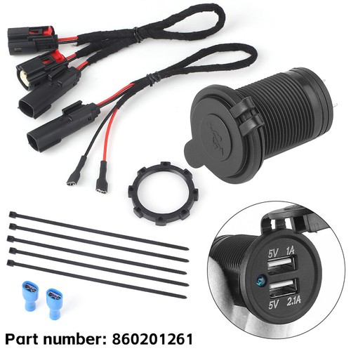 USB Power Outlet Kit Compatible with Ski-Doo Lynx REV Gen4 Series 860201261 - Picture 4 of 12