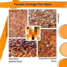 Orange Fire Glass