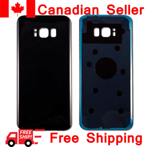 For Samsung Galaxy S8 Back Glass Battery Door Cover Replacement Black G950W - Picture 1 of 1