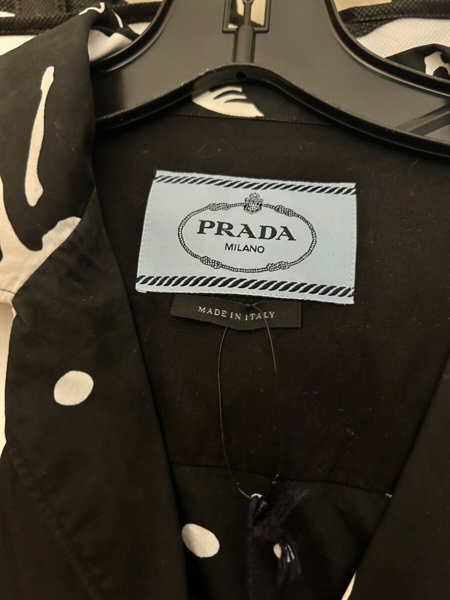 Prada FW18 Mermaid Flames Camp Collar Shirt size SMALL | eBay Prada FW18 Mermaid Flames Camp Collar Shirt size SMALL | eBay