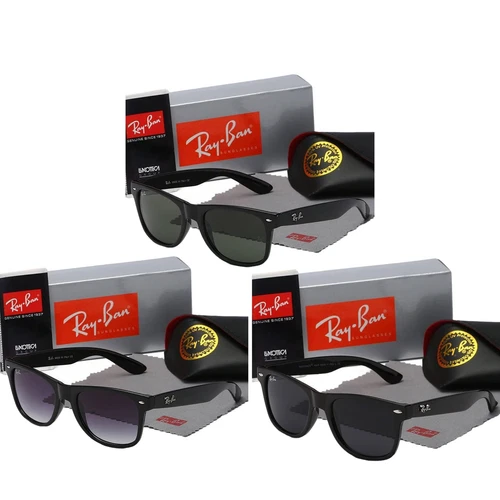 New Ray Ban Sunglasses Rectangular Polarized Sunglasses Black Frame UV Blocking - Bild 3 von 31