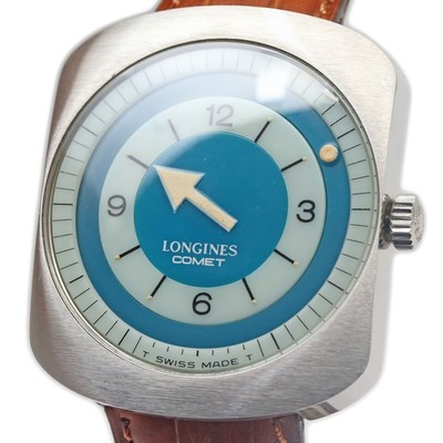 Longines Comet Mystery Ziffernblatt ref.8475 cal.702 Vintage Manuell Edelstahl