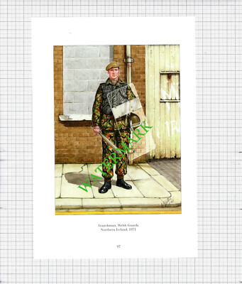 Guardsman Welsh Guards Nordirland - ca. 1990er Druck