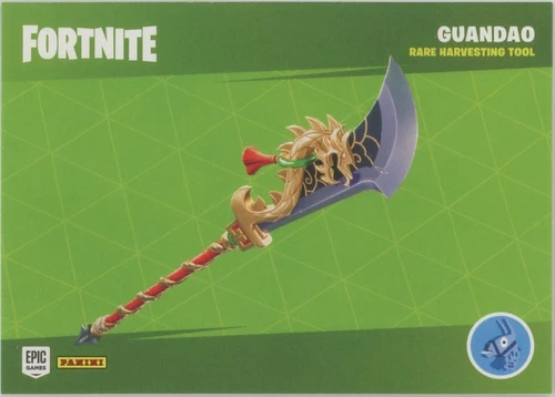 2020 Panini Fortnite Series 2 Guandao/High Seas Rare Harvesting Tool #H17