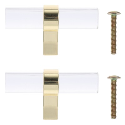  2 Pcs Acryl Kommode Knöpfe Griffe Für Schränke Push-Pull-Türknauf