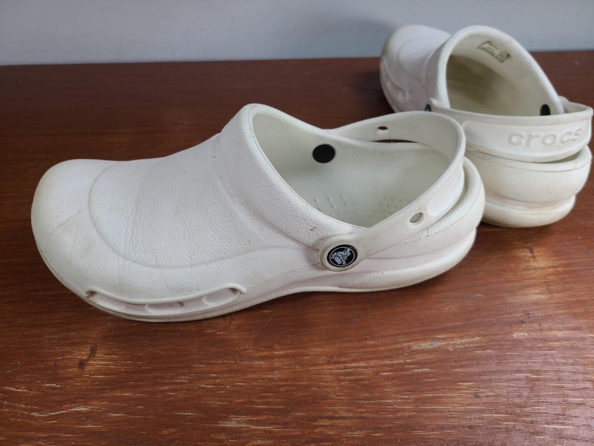 Crocs Anti-Slip Medical Foodservice Professionals Bistro Clog White Men\'s 10 Crocs Men main image 3