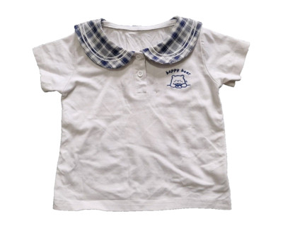 Baby Mädchen, Kleinkind, Kleinkind Rock Shirt Kleid, Größe 90/48, Farbe weiß blau
