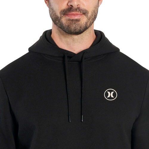 Hurley Men's Icon Graphic Fleece Hoodie Size S Black