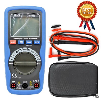 CEM DT-930 6000 Counts Compact Digital Multimeters Safety Design  KD