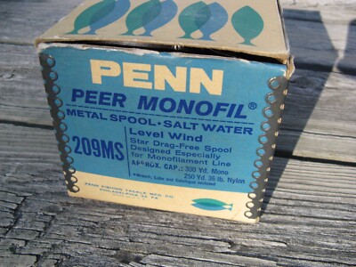 71223 VINTAGE PENN PEER MONOFIL 209MS REEL 12/24 21P box plus excellent
