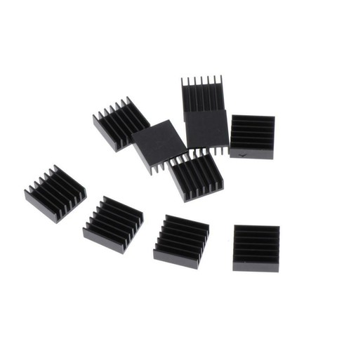 10 Packungen Grafikkarte Chipsatz Kühler Kühlkörperpad Ersatz 14x14x6mm - Afbeelding 4 van 11
