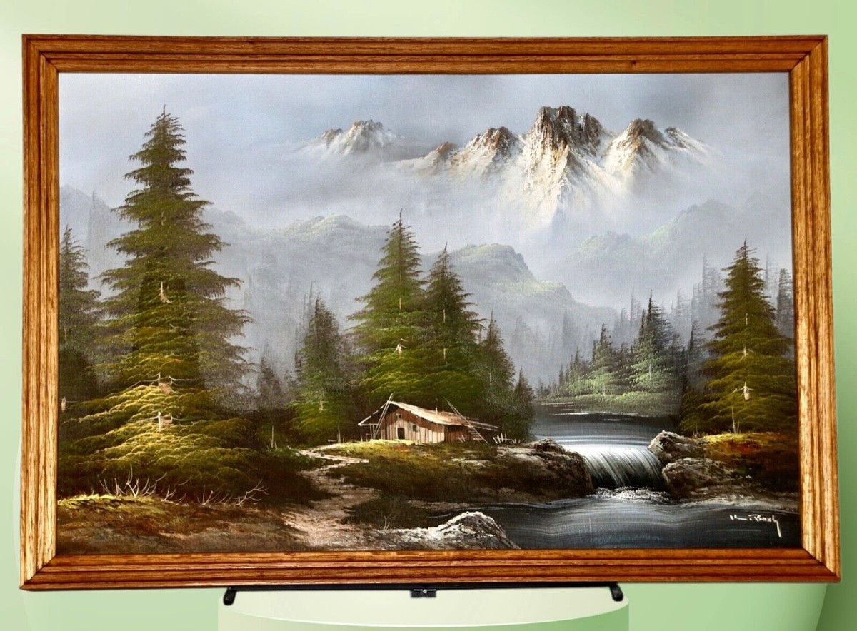 油彩画 秋　　 oil canvas 120cm x 70cm Original 21