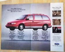 1995 Ford Windstar Minivan 2-page Vintage Print Automobile Car Ad