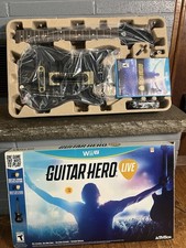 Nintendo Wii U Guitar Hero Live Game & Single Guitar Bundle * NEW open box *