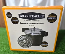 Granite Ware Pressure Cooker Canner Steamer 12 Qt 11.3 Liters Brand New Open Box