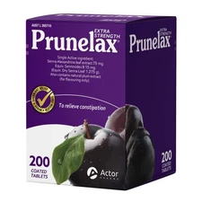 Prunelax Extra Strength Natural Senna Laxative Tablets – 200 Tablets