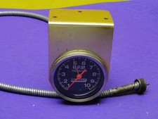 Vintage Moroso 10k Rpm Tachometer 36 Cable Gold Bracket Hot Rod Gasser. Vintage Moroso 10k Rpm Tachometer 36 Cable Gold Bracket Hot Rod Gasser.