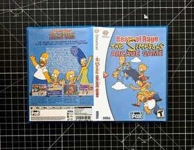 Dreamcast Beats of Rage The Simpsons Arcade Game Custom Case - NO Game or Manual