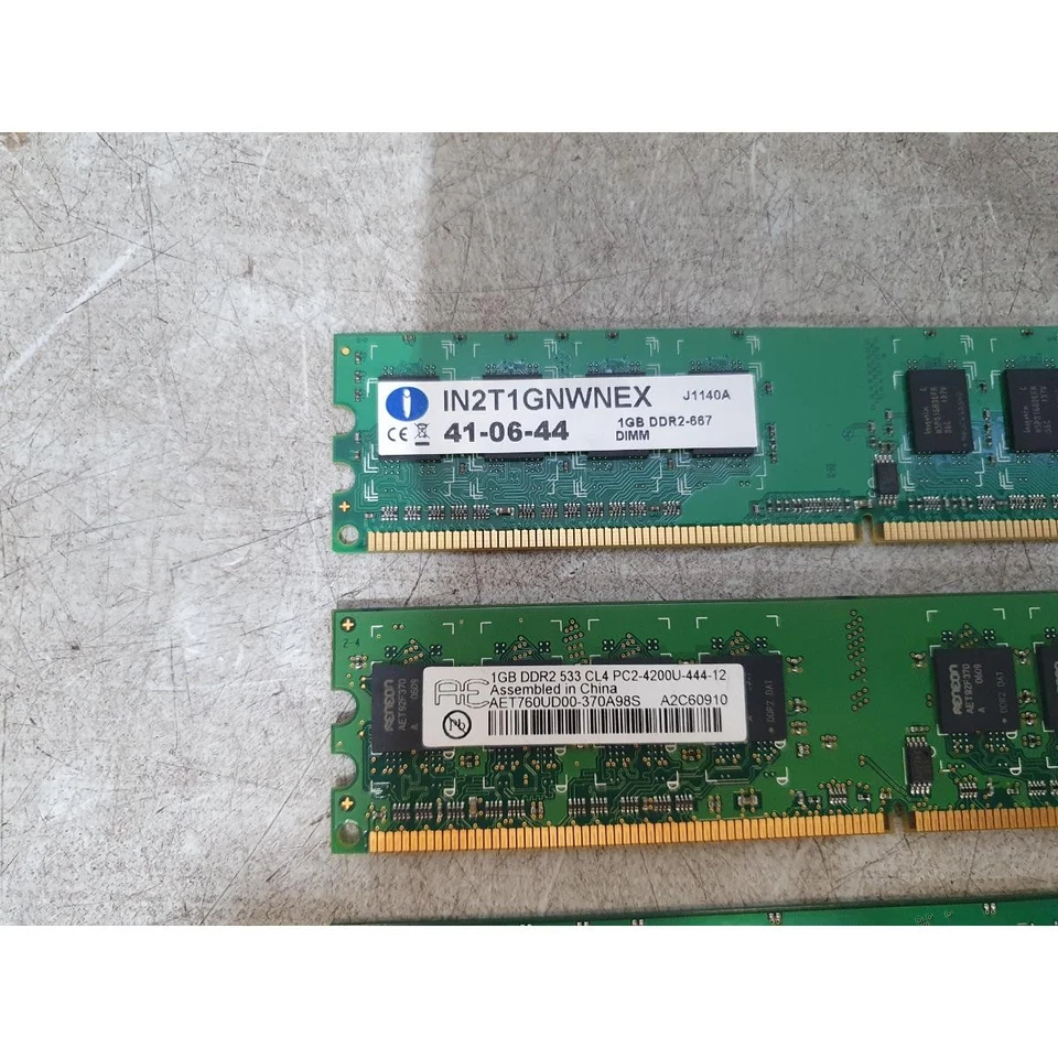 Lot Of 4 Samsung, Integral & Aeneon Memory Module (512MB & 1GB) DDR2 RAM 240-Pin - Image 2 of 4