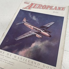 VINTAGE 1940s Aeroplane Plane War Magazine Advertisement Art WW2 Motor Junk Cafe