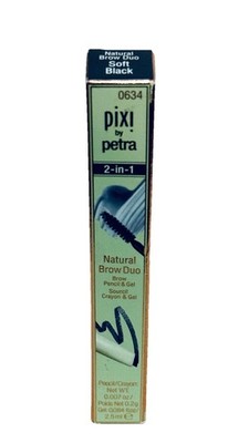 New In Box Pixi Natural Brow Duo - Soft Black, Free Shipping